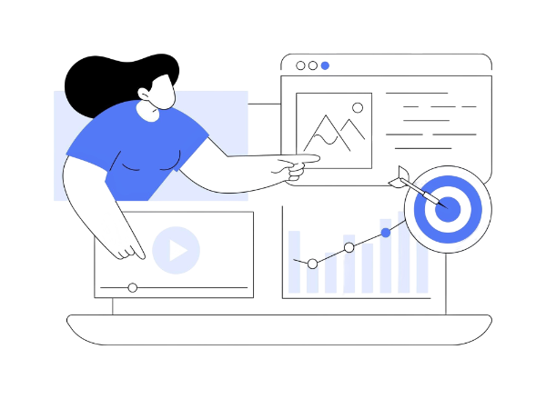 Content marketing abstract concept illustration